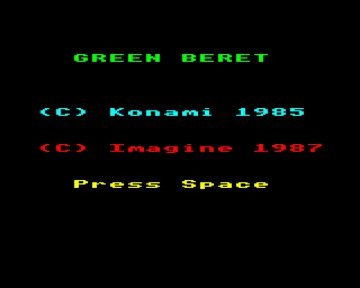 Green Beret (1987)(Imagine)[h2][GREEN] screen shot title